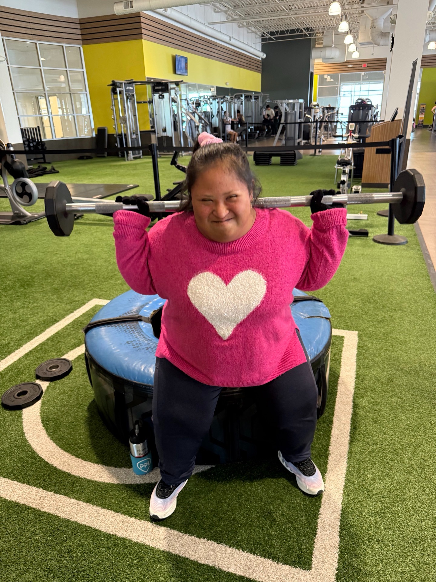 Fit For Life participant completing a strength workout