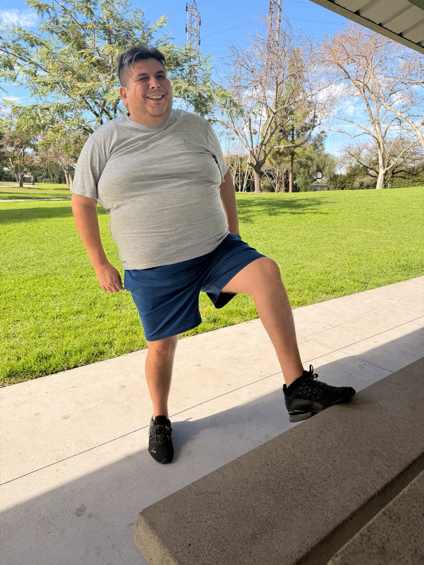 Fit For Life participant exercising outdoors